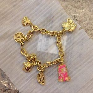 NWT Lilly Pulitzer Charm Bracelet